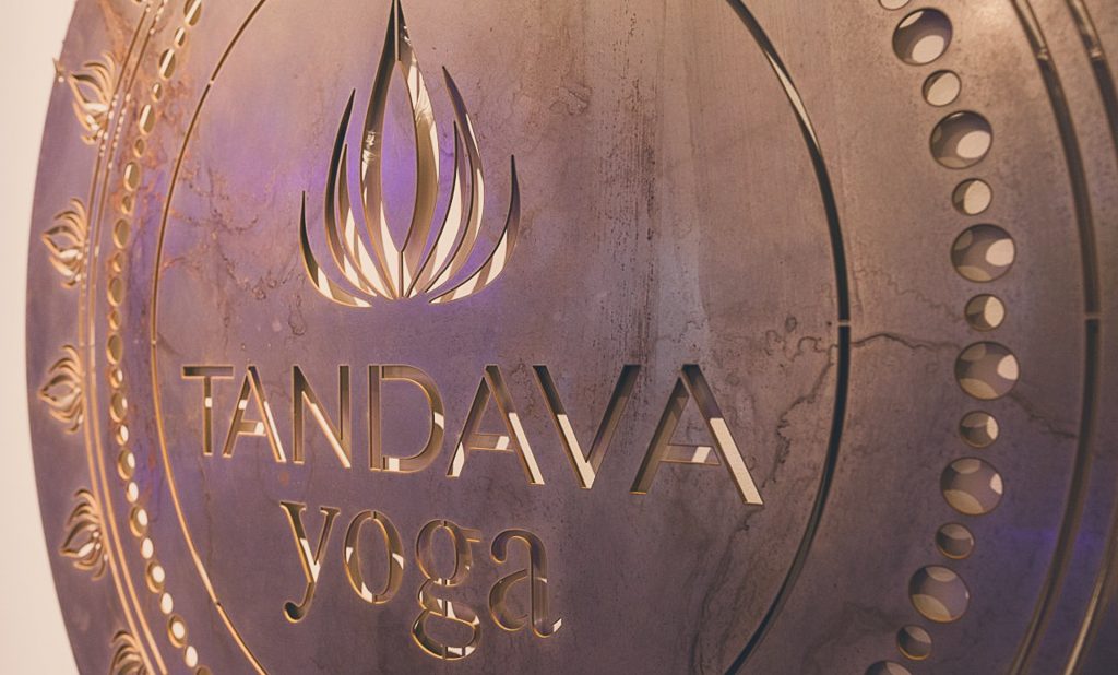 jamie langevin branding design tandava yoga logo designer vancouver copper wall art