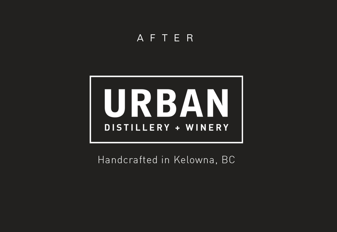 jamie langevin graphic design brand identity urban distillery logo after